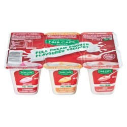 Fair Cape Full Cream Strawberry Peach & Guava Yoghurt 6 Pack