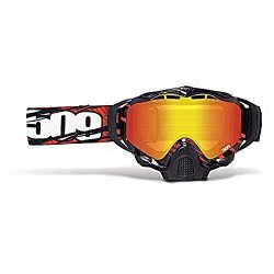 509 Sinister X5 Snow Snowmobile Goggles - Skull Camo - Fire Mirror Rose Tint