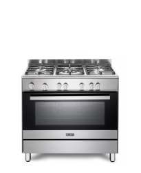ELBA Classic 90CM 5 Burner Gas Cooker With Gas Oven - Silver