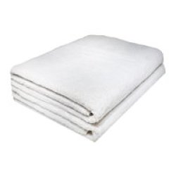 Hotel Collection Bath Sheets 600GSM Optical White 2 Pack
