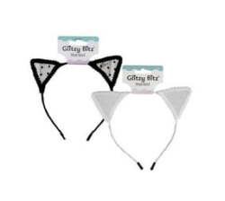 Alice Band Lace Cat Ears - 2 Pack