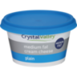 Crystal Valley Medium Fat Plain Cream Cheese 175G