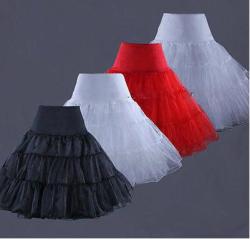Tutus Black White Red Short Petticoat For Cocktail Dresses - Black