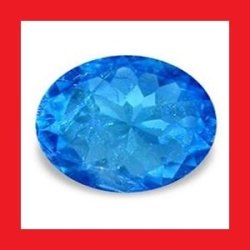 Apatite - Neon Blue Oval Facet - 0.17cts