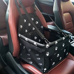 C&d Car Booster Seat For Dog Folding Pet Car Seats Cat Car Travel Safety Seat Pet Carrier Bag Portable With Clip-on Safety Leash And