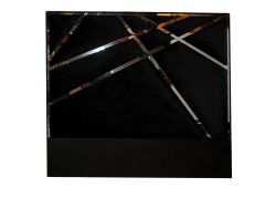 Black Dahlia Mirrored Headboard - Queen
