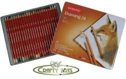 Derwent Drawing Pencils 24PC Set In Tin