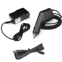 Garmin Gps Edge 705 Accessory Bundle - Car Charger + Home Travel Ac Charger + USB Data Cable