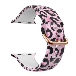 Leopard Print Silicone Apple Watch Strap 42 44 45MM