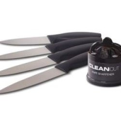 Knives & Sharpener Grey