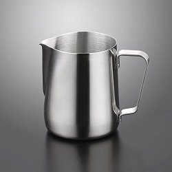Lautechco Stainless Steel Milk Frothing Jug For Espresso Maker Hot Milk Frother And Cappuccino Maker