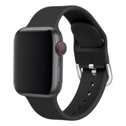 Silicone Replacement Watch Strap For Apple Watch 38 40 41MM-BLACK