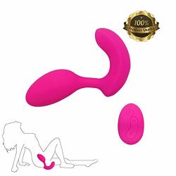 Handheld Massager For Back Shoulder Body Muscles Remote Control Rechargeable Wearable Vibration P-anties Massager Silicone Handheld Waterproof Couple Toys Rose Red By Luseeo