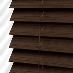 Faux Wood Blinds - Ready Made - 600WX900H Mahogany