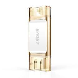 Eaget I60 Usb3.0 To Lightning 128g Otg Usb Disk Flash Pen Drive Memory Stick For Iphone Ipad Pc Tabl