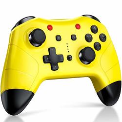 Switch Pro Controller For Nintendo Switch Beboncool Wireless Controller Compatible With Nintendo Switch Remote Pro Controller Gamepad Yellow