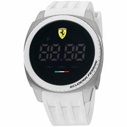 Ferrari Men's 830227 Aerodinamico Digital Display Quartz White Watch