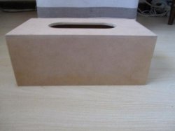 Wooden Tissue Box Holder Used In Decoupaging