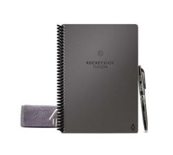 Rocketbook Fusion Digital Reusable Notebook -grey -A5 Size Eco-friendly Notebook- Planner Task List Calendar And More Includes 1 Pen And Microfibre Cloth