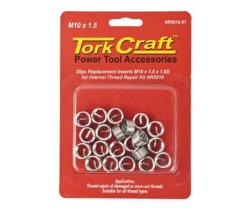 Tork Craft Thread Repair Kit M10 X 1.5 X 1.0MM Repl. Inserts For NR5010