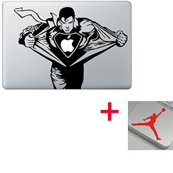Superman Man Of Steel Cartoon Character Decal Sticker For Apple Macbook Laptop Air Pro Retina 13 14 15 Inch Cool
