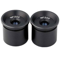 Amscope Pair Of WF20X Microscope Eyepieces 30.5MM