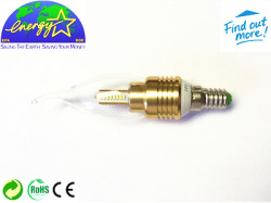 E14 5w Warm White Led Candle Flame Light Lamp Bulbs 85-265v