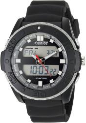 Armitron Adventure Men's AD 1009BLK Analog-digital Chronograph Multi-function Black Silicone Strap Sport Watch