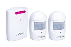 Home 4vwin Security Driveway Alarm 1 Receiver And 2 Pir Motion Sensor Detector Alert System Kit