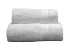 Luxury 630GSM White Bath Sheet & Hand Towel Set
