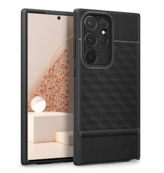 Case Logic Samsung Galaxy S23 Ultra Premium Parallax Series Protective Case Matte Black Caseology