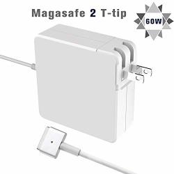 Mac Book Pro Charger T-tip Power Adapter Replacement For Apple Macbook Pro With 13-INCH Suitable For Macbook Air Magsafe 2 With Retina Display-after Late 2012 60W