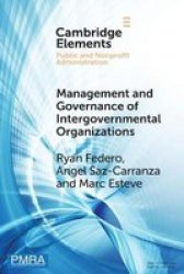 Management And Governance Of Intergovernmental Organizations Paperback