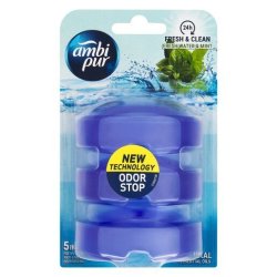 Ambi Pur Flush Refill Water & Mint 3 Pack