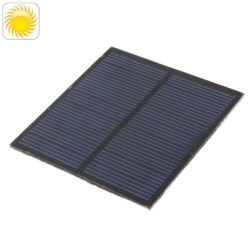 0.8w Solar Powered Battery Panel Black