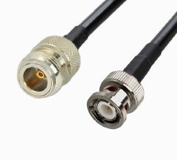 Low Loss N Female To Bnc Male Connector Jumper extension Coax Cables Us Made And Assembled RG-58U MIL-C-17 25 Ft Us Made RG-58 Coaxial Jumper