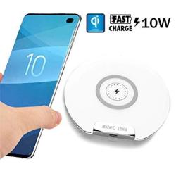 Zuzen Qi Wireless Charger 10W Fast Charging Station Ultrathin Smart Sensing For Huawei P30 Pro MATE20 Pro Samsung Galaxy S10 S9 S9 + S8 Iphone X