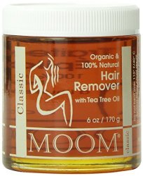 MOOM Organic Hair Remover Refill 6-OUNCE Jars Pack Of 2