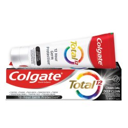 Colgate 75ml Total 12 Deep Clean Charcoal Whitening Toothpaste