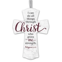 I Can Do All Things Through Christ - 15CM Wooden Cross