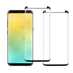 2 Pack Kzlvn Galaxy S8 Glass Screen Protector 9H Hardness Anti-scratch Tempered Glass Screen Protector Film For Samsung Galaxy S8