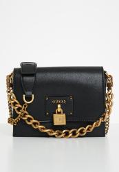 Guess Centre Stage Crossbody Flap - Black