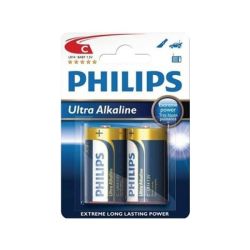 Philips Ultra Alkaline Battery LR14E2B 2 X Type C