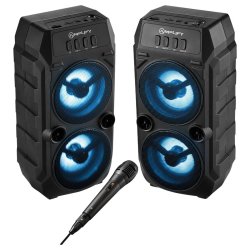 Amplify Elixir Series Dual 3 Bluetooth Speaker X2 With 1 X Wired Microphone