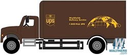International R 4900 Single-axle Box Van - Assembled -- United Parcel Service Bow Tie Shield Logo Brown Yellow