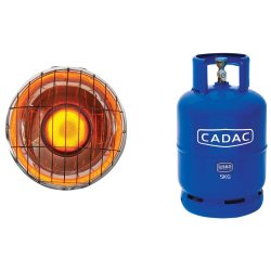 Cadac Safire Heater And 5KG Cylinder Combo