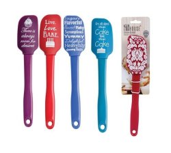 Silicone Spatula With Wording - 25CM Pack Of 5