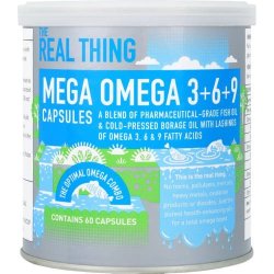 The Real Thing Mega Omega 3 6 & 9 60 Capsules