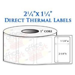 2.25X1.25 Direct Thermal Barcode Labels For Zebra GC420D GC420T GK420D GK420T GX420D GX420T LP2824 LP2422 TLP2824 LP2844 LP2442 TLP2844 ZP450 Barcode Printer - 2
