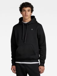 Men&apos S Premium Core Dark Black Hooded Sweater